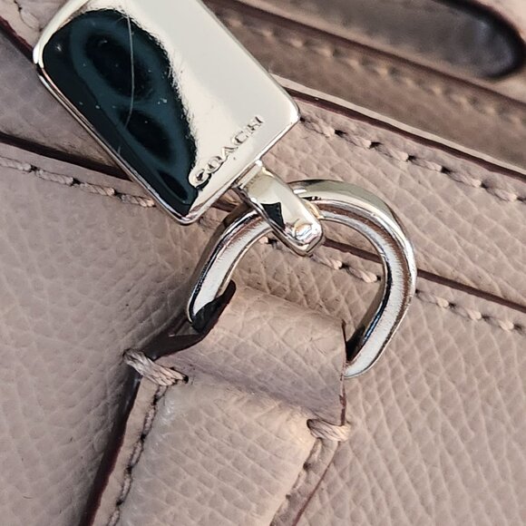 Nwot Coach Christie Carryall Tan Leather Satchel Purse - Picture 8 of 13